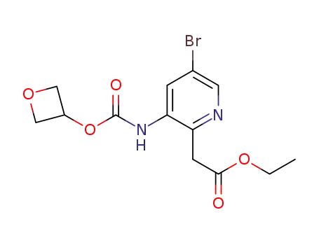 ethyl 2-(5-bromo-3-(((oxetan-3-yloxy)carbonyl)amino)pyridin-2-yl)acetate