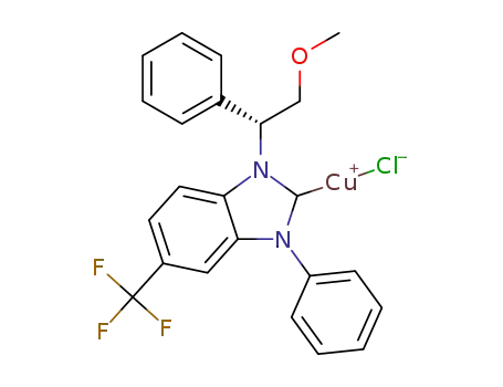 (R)-(1-(2-methoxy-1-phenylethyl)-3-phenyl-5-(trifluoromethyl)-1,3-dihydro-2H-benzo[d]imidazol-2-ylidene)copper(I) chloride
