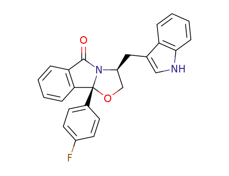 (3S,9bR)-3-((1H-indol-3-yl)methyl)-9b-(4-fluorophenyl)-2,3-dihydrooxazolo[2,3-a]isoindol-5(9bH)-one