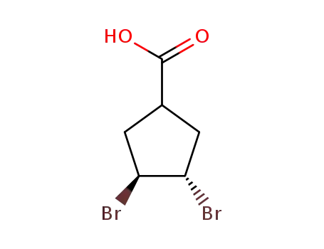 (3S*,4S*)-3,4-dibromocyclopentanecarboxylic acid