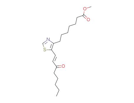 4(6-carbomethoxyhexyl)-5-(3-keto-1-trans-octenyl)-thiazole