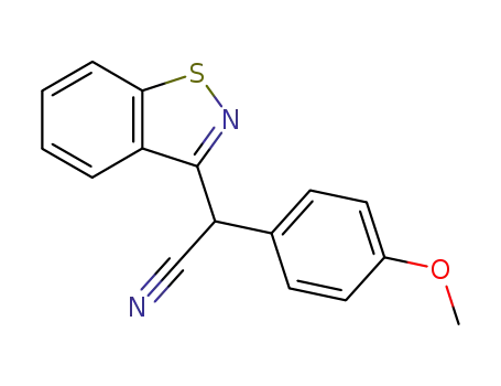 Benzo[d]isothiazol-3-yl-(4-methoxy-phenyl)-acetonitrile