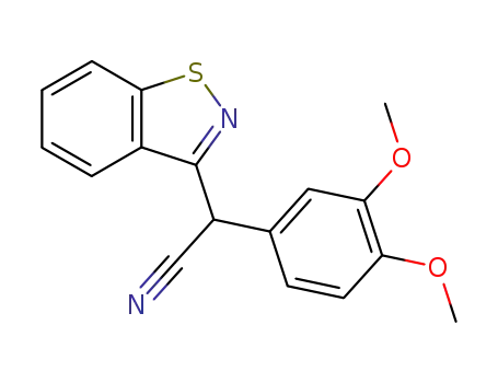 Benzo[d]isothiazol-3-yl-(3,4-dimethoxy-phenyl)-acetonitrile