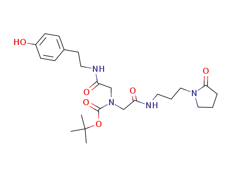 {[2-(4-Hydroxy-phenyl)-ethylcarbamoyl]-methyl}-{[3-(2-oxo-pyrrolidin-1-yl)-propylcarbamoyl]-methyl}-carbamic acid tert-butyl ester