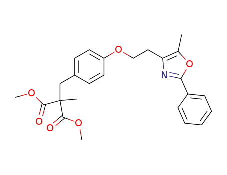 dimethyl 2-methyl-2-[4-[2-(5-methyl-2-phenyl-4-oxazolyl)ethoxy]benzyl]malonate