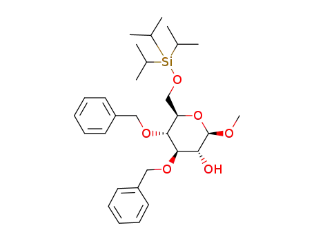Methyl 3,4-di-O-benzyl-2-O-para-chlorophenylcarbonyl-6-O-triisopropylsilyl-β-D-glucopyranoside