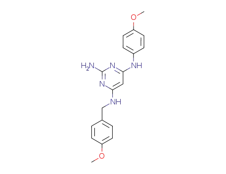 N'-(4-methoxy-benzyl)-N''-(4-methoxy-phenyl)-pyrimidine-2,4,6-triamine