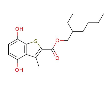 4,7-dihydroxy-3-methyl-benzo[b]thiophene-2-carboxylic acid 2-ethyl-hexyl ester