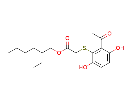 (2-acetyl-3,6-dihydroxy-phenylsulfanyl)-acetic acid 2-ethyl-hexyl ester