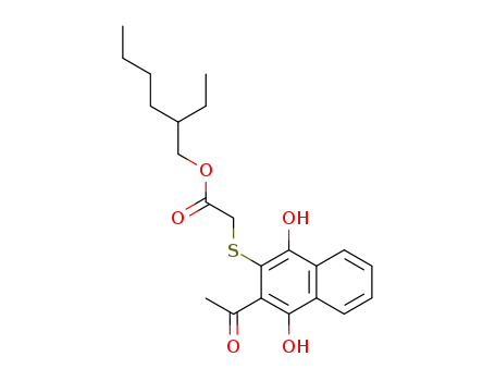(3-acetyl-1,4-dihydroxy-naphthalen-2-ylsulfanyl)-acetic acid 2-ethyl-hexyl ester