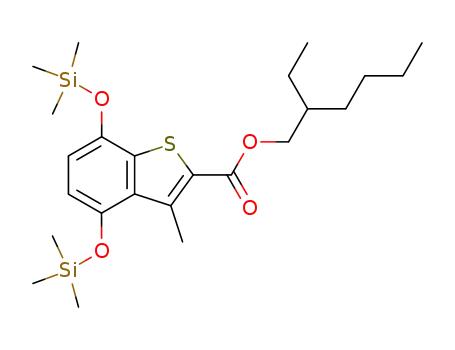 3-methyl-4,7-bis-trimethylsilanyloxy-benzo[b]thiophene-2-carboxylic acid 2-ethyl-hexyl ester