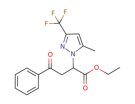 2-(5-methyl-3-trifluoromethyl-pyrazol-1-yl)-4-oxo-4-phenyl-butyric acid ethyl ester