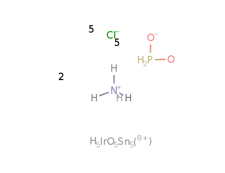 2NH4(1+)*IrSn5(13+)*5H2PO2(1-)*5OH(1-)*5Cl(1-) = (NH4)2[IrSn5(H2PO2)5(OH)5Cl5]