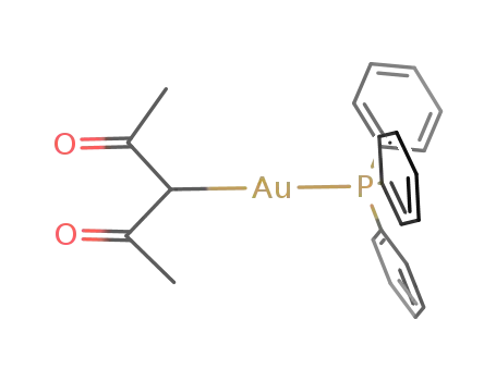 3-[(triphenylphosphine)gold]pentane-2,4-dione