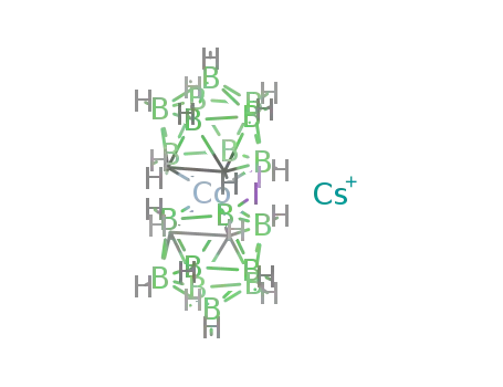 caesium 3,3'-commo-bis(decahydro-8-iodo-1,2-dicarba-3-cobalta-closo-dodecaborate)(1-)