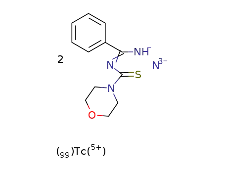 bis{N-(N''-morpholinyl-thiocarbonyl)benzamidinato}-nitrido-technetium(V)chloride