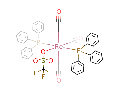 mer,trans-Re(η1-OSO2CF3)(CO)3(PPh3)2