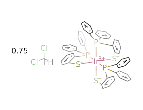 [Ir(2-diphenylphosphinobenzenethiolate)3] * 0.75 CH2Cl2