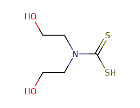 Molecular Structure of 1528-72-9 (dihydroxyethyldithiocarbamate)