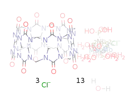 trihydroxophosphinenickeloctaaquachlorotetrasulfidotrimolybdenum trichloride cucurbit[6]uril tridecahydrate
