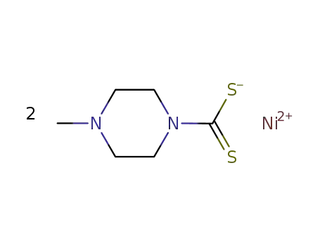 bis(4-methylpiperazinecarbodithioato) nickel(II)