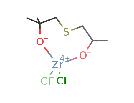 [ZrCl2(bis(2-hydroxy-2-methylpropyl)sulfide(-2H))]