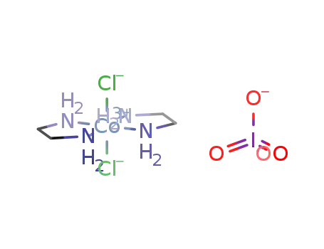 trans-dichlorobis(ethylenediamine)cobalt(III) periodate