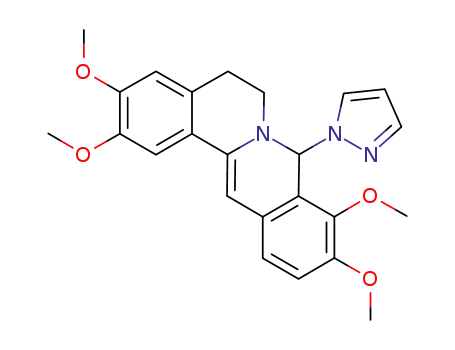 8-(pyrazol-1-yl)-7,8-dihydropalmatine