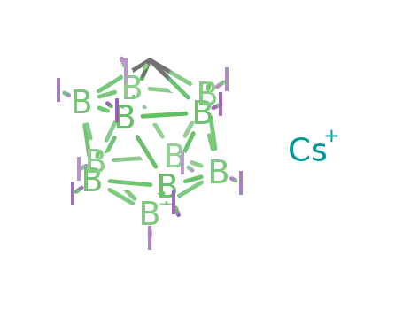 cesium 2,3,4,5,6,7,8,9,10,11,12-undecaiodocarba-closo-dodecaborate