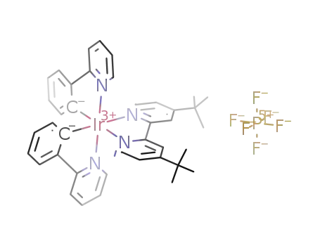 iridium(III) bis[2-phenylpyridine-N,C2']-4,4'-di-tert-butyl-2,2'-bipyridine hexafluorophosphate