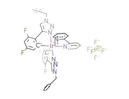 iridium(III) bis[1-benzyl-4-(2',4'-difluorophenyl)-1,2,3-triazolato-N,C6']-2,2'-bipyridine hexafluorophosphate