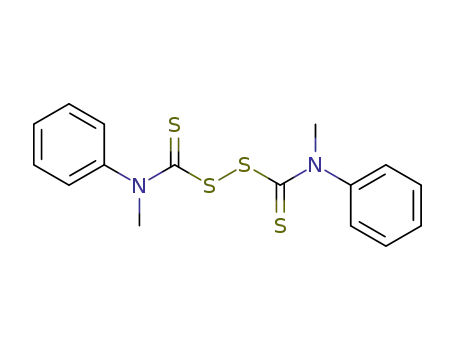 Molecular Structure of 10591-84-1 (BIS(METHYLPHENYLTHIOCARBAMOYL)DISULFIDE)
