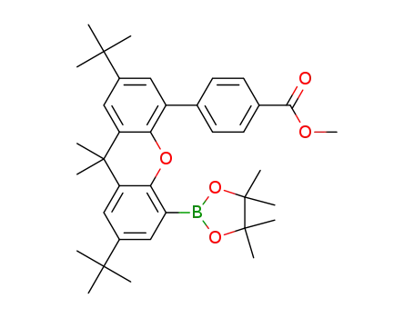 (2,7-di-tert-butyl-5-[4-(methoxycarbonyl)phenyl]-9,9-dimethyl-9H-xanthen-4-yl)boronic acid pinacol ester