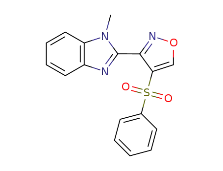 3-(1-methyl-1H-benzimidazol-2-yl)-4-(phenylsulfonyl)isoxazole