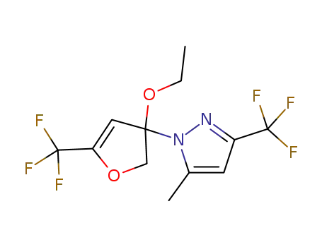 1-(3-ethoxy-5-(trifluoromethyl)-2,3-dihydrofuran-3-yl)-5-methyl-3-(trifluoromethyl)-1H-pyrazole