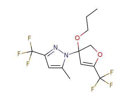 5-methyl-1-(3-propoxy-5-(trifluoromethyl)-2,3-dihydrofuran-3-yl)-3-(trifluoromethyl)-1H-pyrazole