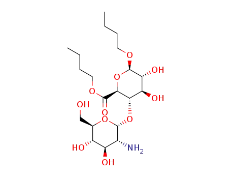 n-butyl (2-amino-2-deoxy-α-D-glucopyranosyl)-(1→4)-(n-butyl β-D-glucopyranosid)uronate