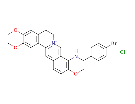 2,3,10‐trimethoxy‐9‐p‐bromobenzylaminoprotopalmatine chloride