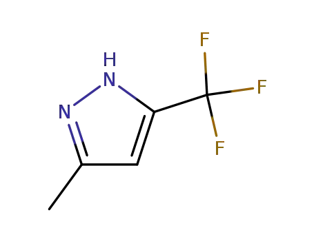 Molecular Structure of 10010-93-2 (3-METHYL-5-(TRIFLUOROMETHYL)PYRAZOLE)