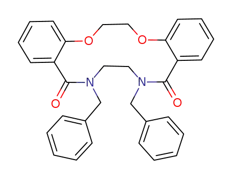 8,11-dibenzyl-5,6,7,8,9,10,16,17-octahydrodibenzo<1,4,8,11>dioxadiazacyclotetradecine-5,10-dione