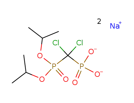 C7H14Cl2O6P2(2-)*2Na(1+)