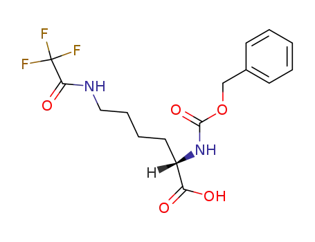 Molecular Structure of 14905-30-7 (N2-(BENZYLOXYCARBONYL)-N6-TRIFLUOROACETYL-L-LYSINE 95)