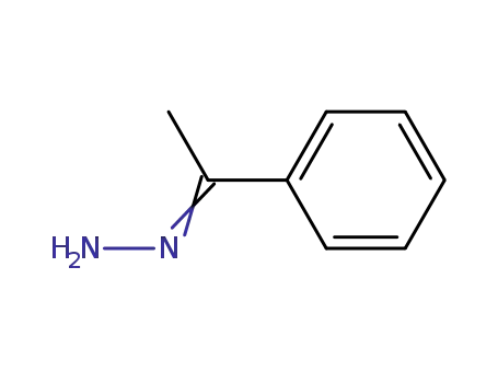 Molecular Structure of 13466-30-3 (1-phenylethan-1-one hydrazone)
