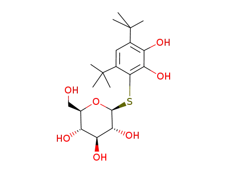 (2S,3R,4S,5S,6R)-2-(4,6-Di-tert-butyl-2,3-dihydroxy-phenylsulfanyl)-6-hydroxymethyl-tetrahydro-pyran-3,4,5-triol