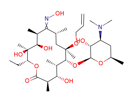 3-O-descladinosyl-3-OH-6-O-allyl-erythromycin A 9-oxime