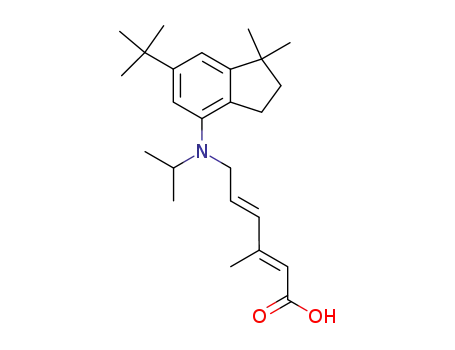 (2E,4E)-6-[(6-tert-Butyl-1,1-dimethyl-indan-4-yl)-isopropyl-amino]-3-methyl-hexa-2,4-dienoic acid