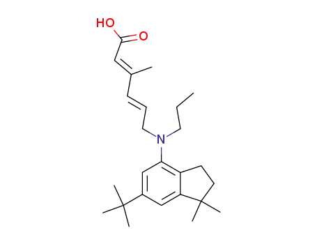 (2E,4E)-6-[(6-tert-Butyl-1,1-dimethyl-indan-4-yl)-propyl-amino]-3-methyl-hexa-2,4-dienoic acid