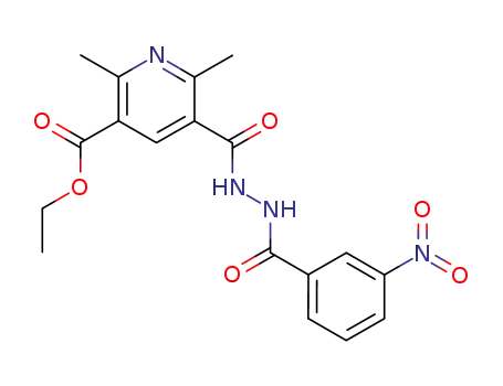 3-ethoxycarbonyl-2,6-dimethylpyridine-5-carboxylic acid 2-(m-nitrobenzoyl) hydrazide
