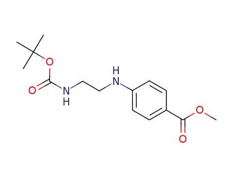 4-(2-tert-butoxycarbonylamino-ethylamino)benzoic acid methyl ester