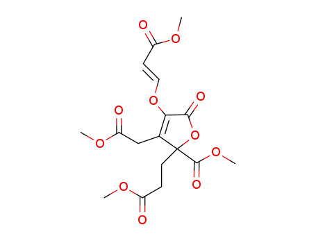 methyl 4-((E)-2-(methoxycarbonyl)vinyloxy)-2-(2-(methoxycarbonyl)ethyl)-3-((methpxycarbonyl)methyl)-2,5-dihydro-5-oxofuran-2-carboxylate